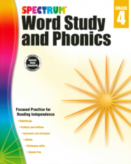 Spectrum Word Study and Phonics Grade 4